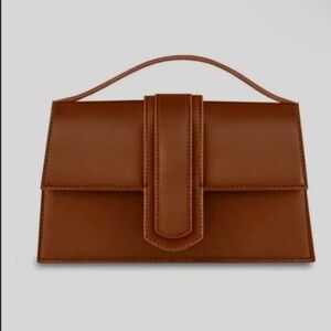 Kayla + Ava Miranda - Caramel Juxe vegan leather bag with removable strap NWT